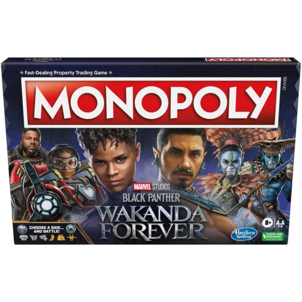 NEW Monopoly Marvel Black Panther Wakanda Forever Edition Family Board Game